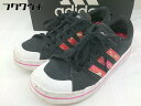 ◇ ◎ adidas アディダス FZ3248 BRAVADASKATE W ブラバダスケート スニーカー シューズ サイズ24 ブラック レディース 【中古】