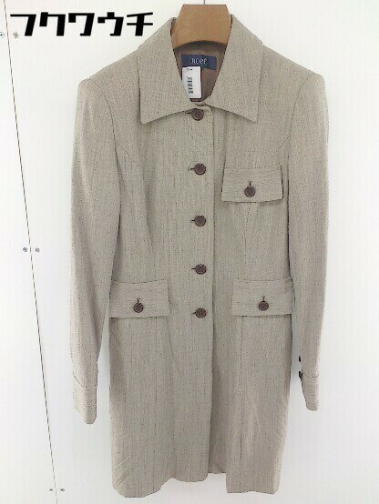 ◇ ROPE' ロペ 長袖 ロングジャケット コート サイズ9AT ベージュ系 レディース 【中古】