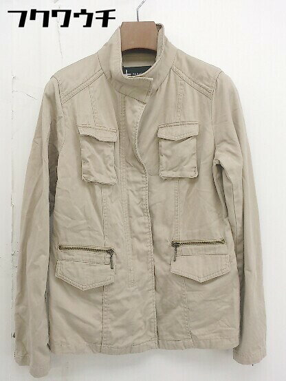 ◇ MK KLEIN+ エムケークランプリュス 長袖 ジップアップ ジャケット サイズ40 ベージュ レディース 【中古】