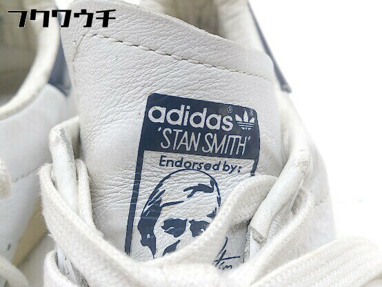 ◇ adidas アディダス STAN SMITH AQ4651 スニーカー シューズ サイズ23cm ホワイト ネイビー系 レディース 【中古】