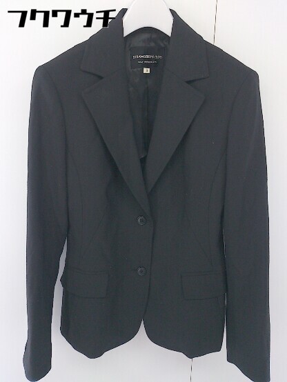 ◇ ◎ STRAWBERRY FIELDS ストロベリーフィールズ シングル2B 長袖 ジャケット サイズ3 ブラック レディース 【中古】