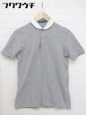 ◇ ◎ BEAUTY & YOUTH ビューティアンドユース UNITED ARROWS 半袖 ポロシャツ サイズM グレー ホワイト系 メンズ 【中古】