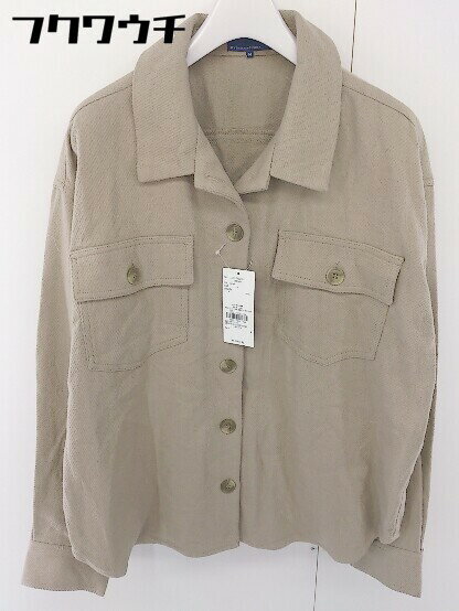 ◇ ◎ SEVENDAYS=SUNDAY セブンデイズサンデイ タグ付き シャツ ジャケット サイズM ベージュ系 レディース 【中古】