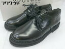 ◇ ◎ WHO'S WHO gallery フーズフーギャラリー レースアップ ローファー シューズ サイズ M ブラック レディース 【中古】