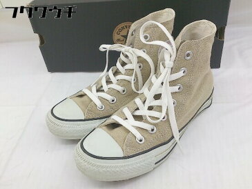 ◇ ◎ CONVERSE CANVAS ALL STAR COLORS HI 1CL128 ハイカット スニーカー シューズ サイズ23cm ベージュ系 レディース 【中古】