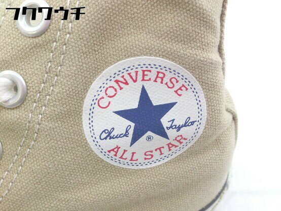 ◇ ◎ CONVERSE CANVAS ALL STAR COLORS HI 1CL128 ハイカット スニーカー シューズ サイズ23cm ベージュ系 レディース 【中古】