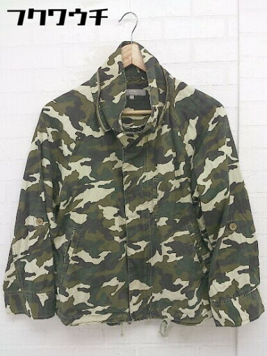 ◇ A day in the life UNITED ARROWS 迷彩 カモフラ 長袖 ジャンパー ブルゾン サイズ36 カーキ グリーン系 レディース 【中古】 ◇ A day in the life UNITED ARROWS 迷彩 カモフラ 長袖 ジャンパー ブルゾン サイズ36 カーキ グリーン系 レディース 【中古】