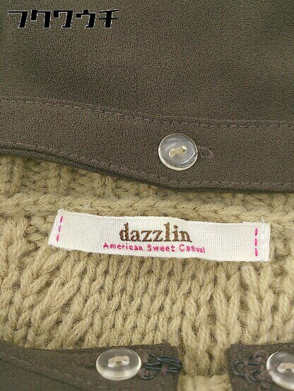 ◇ dazzlin ダズリン 長袖 膝丈 ニット ワンピース サイズF ベージュ レディース 【中古】