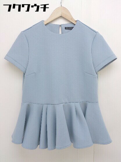 ◇ TSURU by Mariko Oikawa ツルバイマリコオイカワ 半袖 ブラウス カットソー サイズF ライトブルー レディース 【中古】のサムネイル