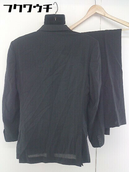 ◇ VISARUNO ビサルノ 背抜き 3B シングル ジャケット パンツ スーツ 上下 サイズ3-M チャコールグレー メンズ 【中古】