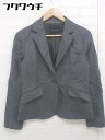 ◇ green label relaxing UNITED ARROWS シングル 1B 長袖 テーラードジャケット サイズ38 グレー レディース 【中古】(4)