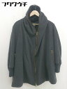 ◇ SRIC フード 長袖 ジップアップ コート サイズ38 ダークグレー系 レディース 【中古】