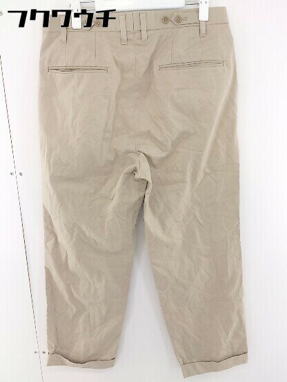 ◇ nano universe LIBRARY ナノユニバース ライブラリー スラックス パンツ サイズ46 ベージュ メンズ 【中古】