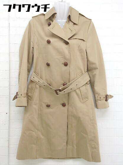 ◇ ◎ Adam et Rope' un アダムエロペ ウエストベルト 長袖 トレンチコート サイズ36 ベージュ レディース 【中古】