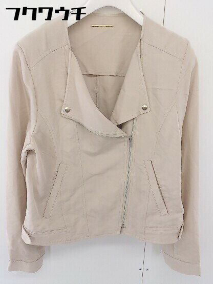 ◇ mysty woman ミスティウーマン 長袖 ジャケット サイズF ベージュ系 レディース 【中古】