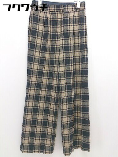 ◇ URBAN RESEARCH ROSSO アーバンリサーチ ロッソ チェック パンツ サイズ36 ベージュ ブラック系 レディース 【中古】 ◇ URBAN RESEARCH ROSSO アーバンリサーチ ロッソ チェック パンツ サイズ36 ベージュ ブラック系 レディース 【中古】