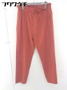 ◇ JOURNAL STANDARD ジャーナルスタンダード ウエストゴム テーパード パンツ サイズ38 テラコッタ系 レディース 【中古】