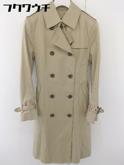 ■ ◎ ADAM ET ROPE アダムエロペ ベルト付 ライナー付 長袖 トレンチ コート サイズ36 ベージュ レディース 【中古】