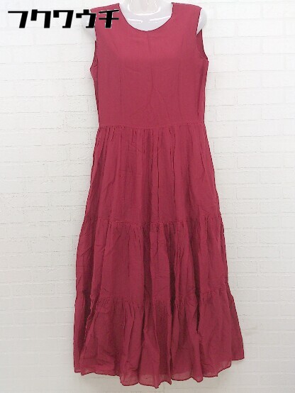◇ Sonny Label URBAN RESEARCH バックジップ ノースリーブ ロング ワンピース サイズF レッド レディース 【中古】のサムネイル