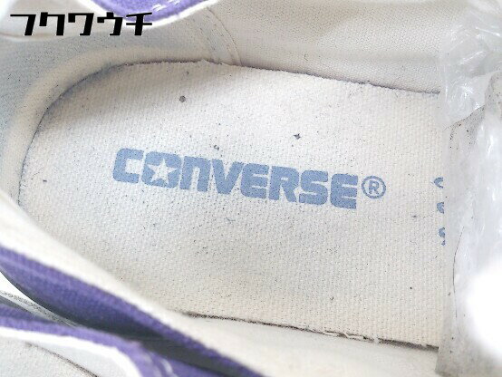 ◇ CONVERSE コンバース 32169428 ALL STAR V-3 OX ベルクロ スニーカー シューズ サイズ24.5 パープル レディース 【中古】