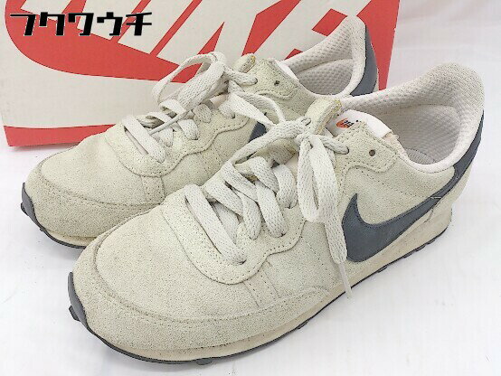 ◇ ◎ NIKE ナイキ 725066-101 CHALLENGER スニーカー シューズ 23.5 ベージュ レディース 【中古】