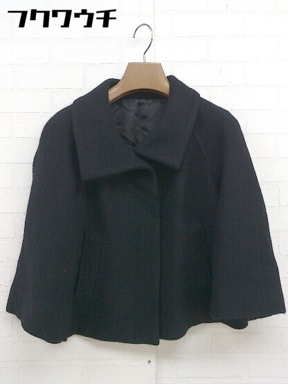◇ NOLLEY'S sophi ノーリーズソフィー アンゴラ混 比翼 ジャケット サイズ38 ブラック レディース 【中古】