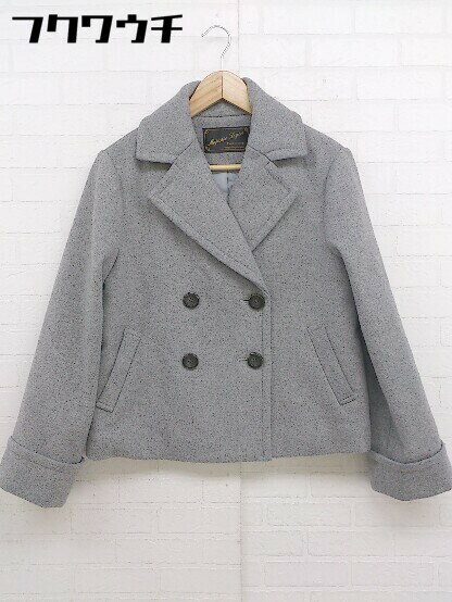 ■ MAJESTIC LEGON マジェスティックレゴン ダブル 中綿 ジャケット コート サイズM グレー レディース 【中古】