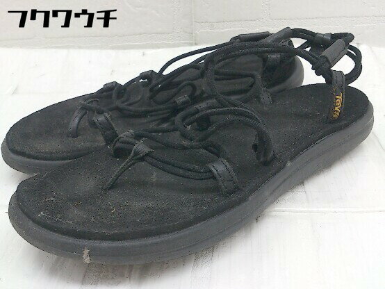 ◇ Teva テバ サンダル シューズ サイズW6 ブラック レディース 【中古】