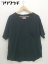 ◇ antiqua アンティカ 半袖 Tシャツ カットソー ブラック レディース 【中古】