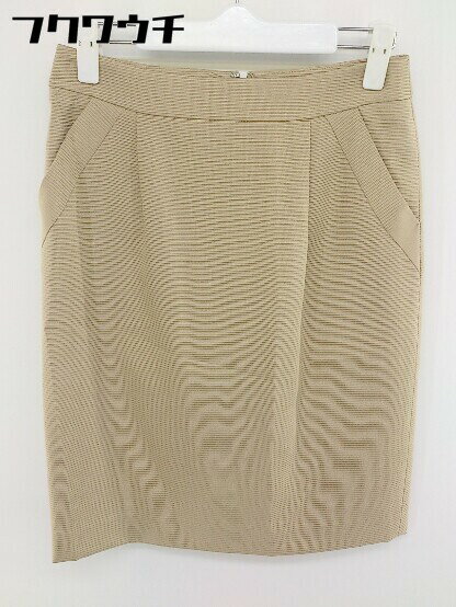 ◇ 23区 ニジュウサンク 膝丈 タイト スカート サイズ36 ベージュ レディース 【中古】(4)