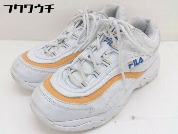 ◇ FILA フィラ スニーカー シューズ 23.5 ホワイト レディース 【中古】