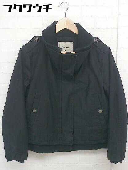 ◇ Pensee パンセ ジップアップ 長袖 ジャケット サイズ38 ブラック レディース 【中古】