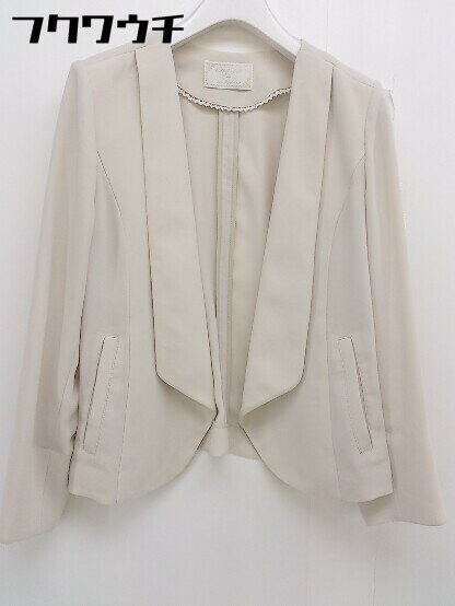 ◇ any SiS エニィスィス 薄手 長袖 ジャケット ブレザー サイズ2 ベージュ レディース 【中古】