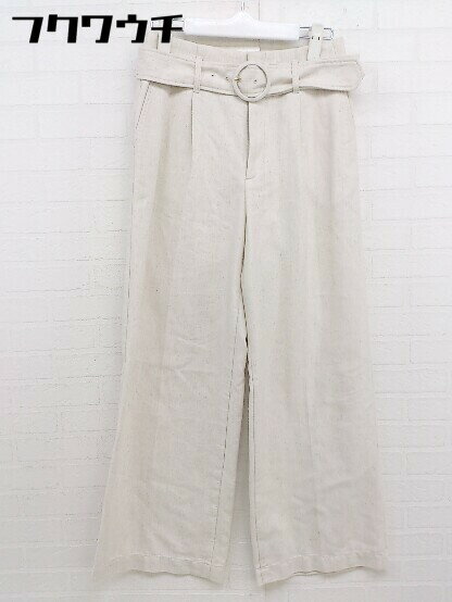 ◇ ◎ green label relaxing グリーンレーベル UNITED ARROWS ワイド パンツ サイズ36 アイボリー レディース 【中古】