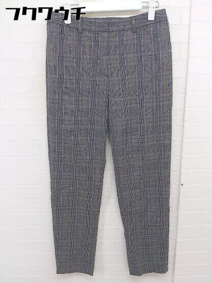 ◇ NATURAL BEAUTY BASIC チェック ストレッチ パンツ サイズM ネイビー マルチ レディース 【中古】