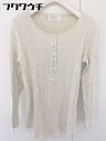 ◇ PATTERN TORSO パターントルソ antiqua ヘンリーネック 長袖 Tシャツ カットソー グレー系 レディース 【中古】