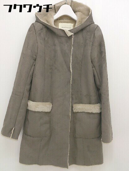 ◇ Jewel Changes ジュエルチェンジズ 裏地ファー 長袖 コート サイズ 36 ベージュ レディース 【中古】