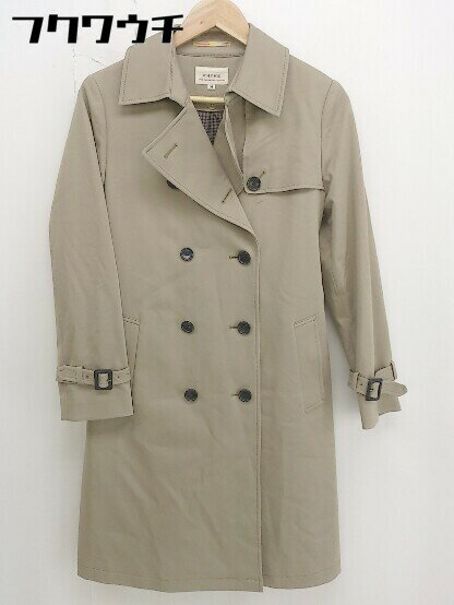 ◇ ◎ RHYME city tailored clothing? 長袖 トレンチコート サイズ M ベージュ レディース 【中古】