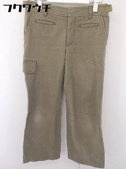 ◇ HUMAN WOMAN ヒューマンウーマン ストレート パンツ サイズS カーキ レディース 【中古】