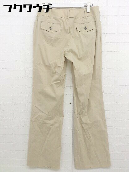 ◇ TRANS WORK トランスワーク ストレッチ ハイウエスト パンツ サイズ40 ライトベージュ レディース 【中古】