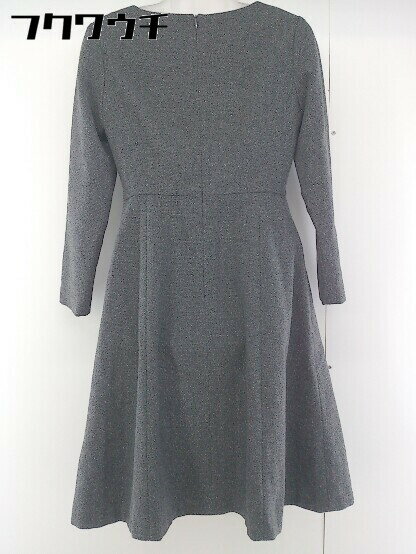 ◇ NATURAL BEAUTY BASIC ナチュラルビューティーベーシック 長袖 膝丈 ワンピース サイズM ミディアムグレー レディース 【中古】