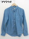 ◇ ◎ JOURNAL STANDARD ジャーナルスタンダード ボタンダウン BD 長袖 シャツ サイズ M ブルー メンズ 【中古】