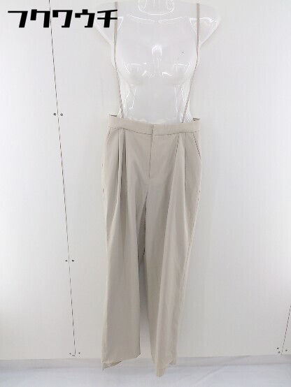 ◇ ◎ URBAN RESEARCH アーバンリサーチ サスペンダー スラックス パンツ サイズ36 ベージュ レディース ..