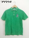 ◇ PENGUIN Munsingwear マンシングウェア ワンポイント 鹿の子 半袖 ポロシャツ グリーン メンズ 【中古】