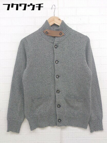 ◇ SIMPLICITE PLUS シンプリシテ プリュス 長袖 ニット カーディガン ジャケット サイズ38 グレー メンズ 【中古】