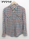 ◇ ◎ Levi's リーバイス チェック 長袖 シャツ サイズXS ホワイト ブラウン系 ブルー系 メンズ 【中古】
