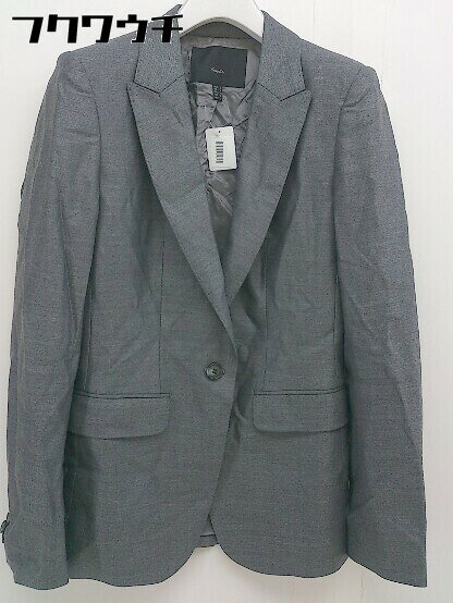 ◇ ICB アイシービー シングル 1B 長袖 テーラードジャケット サイズ7 ダークグレー レディース 【中古】