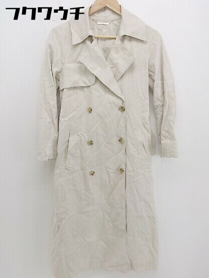 ■ ◎ Mila Owen ミラ オーウェン ベルト付き 長袖 コート サイズF アイボリー レディース 【中古】