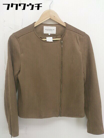 ◇ A day in the life UNITED ARROWS ジップアップ 長袖 ジャケット サイズ38 ブラウン レディース 【中古】