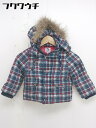 ◇ ◎ arnold palmer timeless チェック 中綿 キッズ 子供服 長袖 ジャケット サイズ 90 ネイビー レッド ホワイト メンズ 【中古】